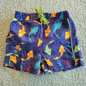 Carter's Fish Print Swimming Shorts 3-6mths